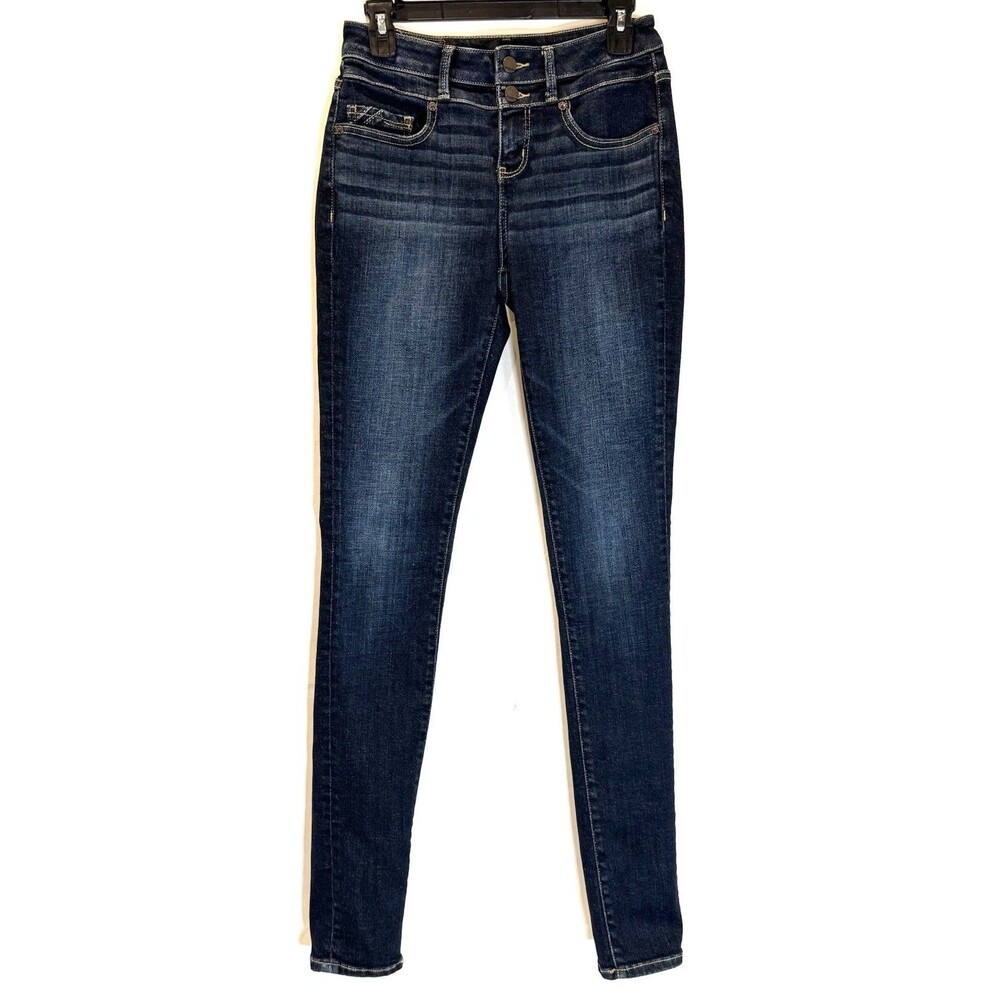 Buckle Black Fit No 23 Womens Skinny Jeans 26x34 Dark Wash Shaping Stretch